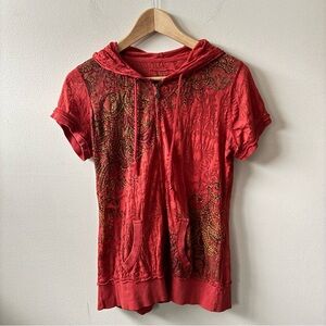 Maurice’s Y2K Short Sleeve Zip Up Hoodie